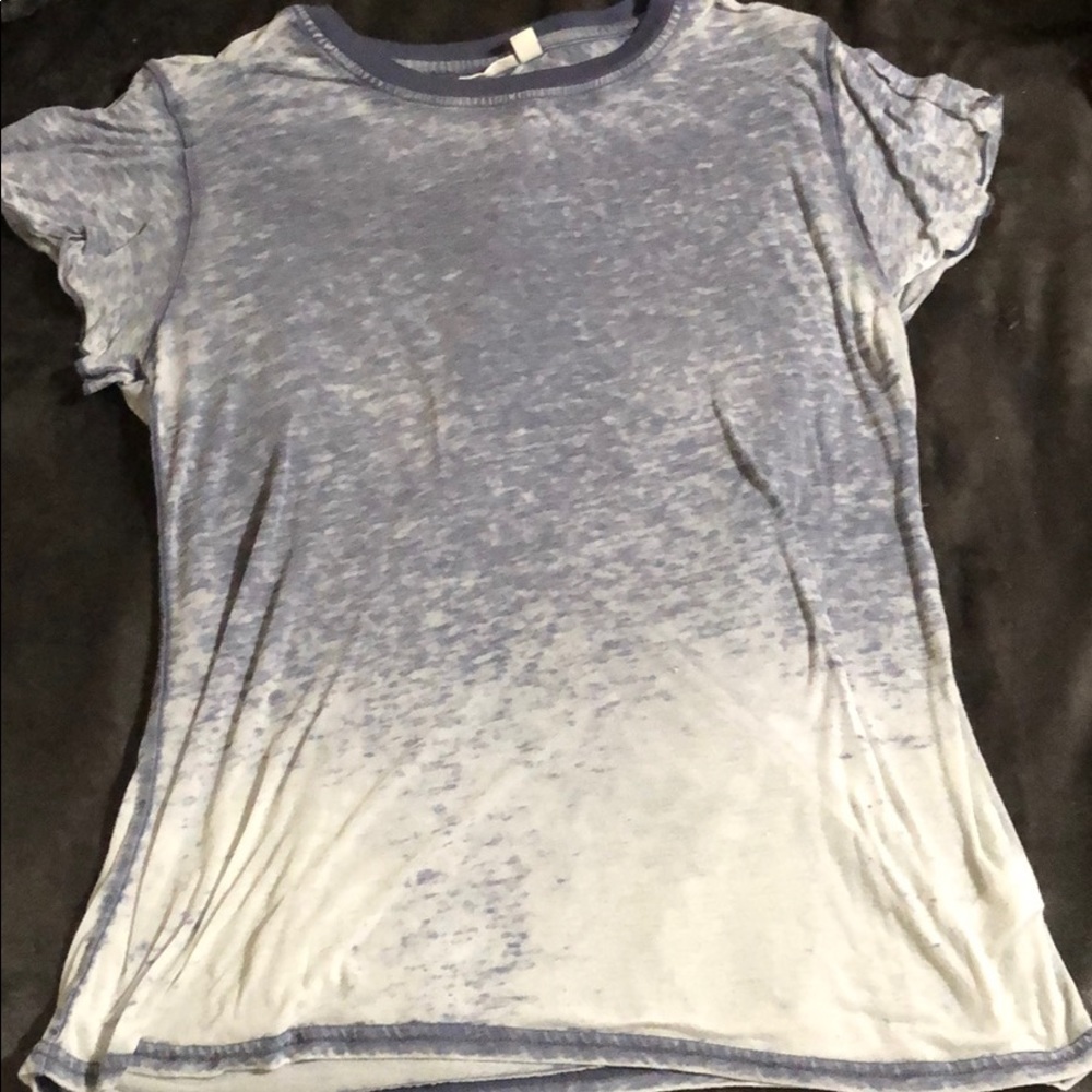 Ombré blue and white top